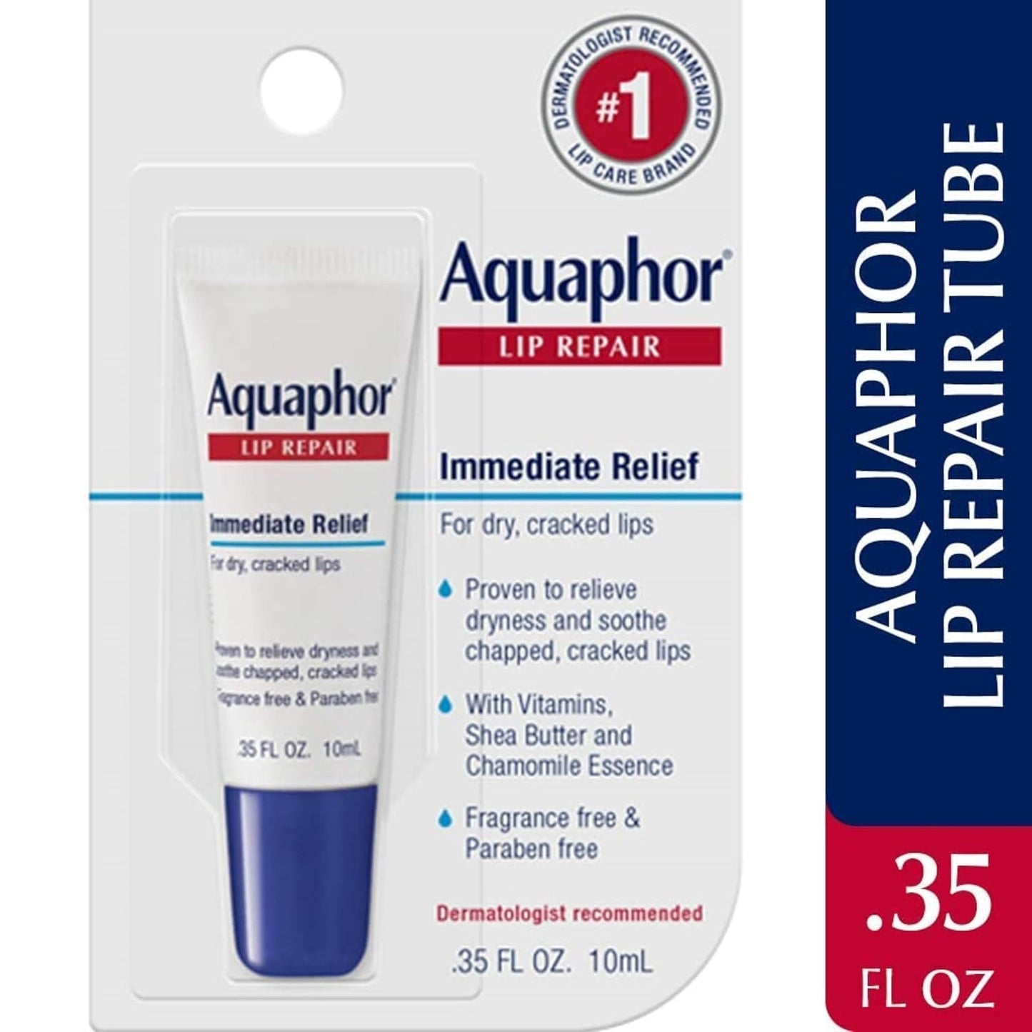 Aquaphor Lip Repair, 0.35 Fl Oz, Pack of 6