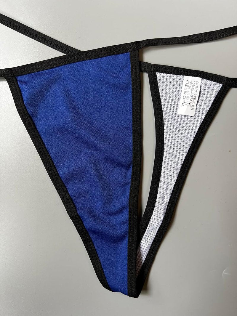 Micro Bikini Set for Women - Extreme Triangle Top G-String Swimsuit | Multi-Color Tie Side Mini Bathing Suit