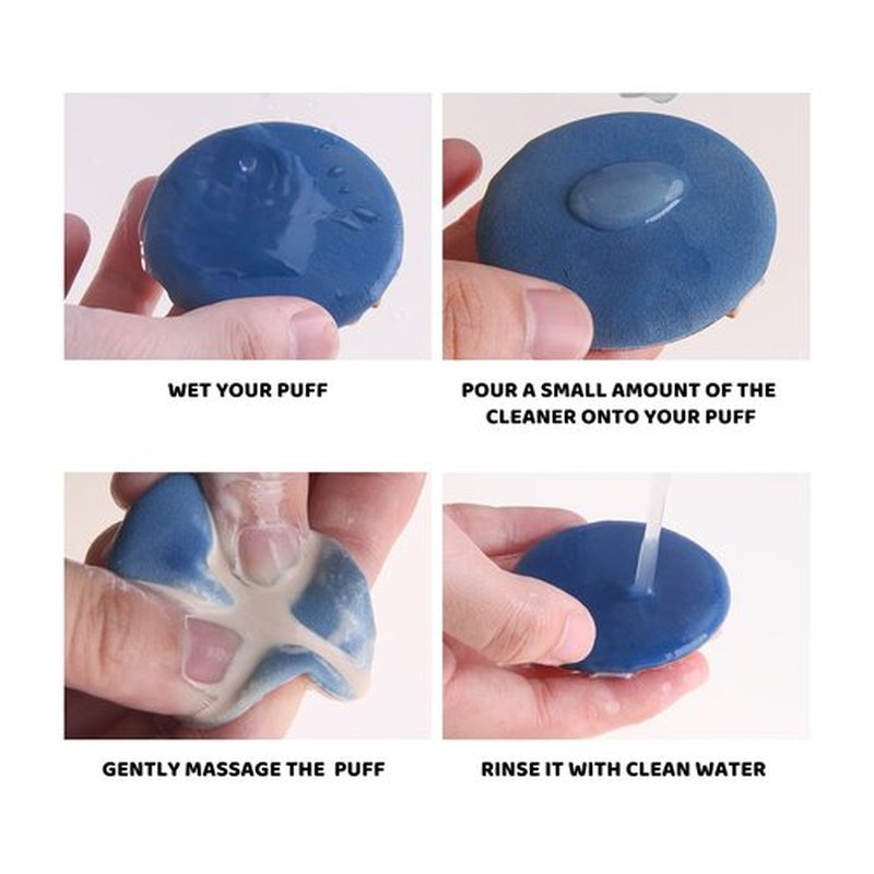 17.6 FL OZ Makeup Brush Cleaner for Brushes, Sponge and Puff,Deep Cleaning Washing Cleanser Shampoo