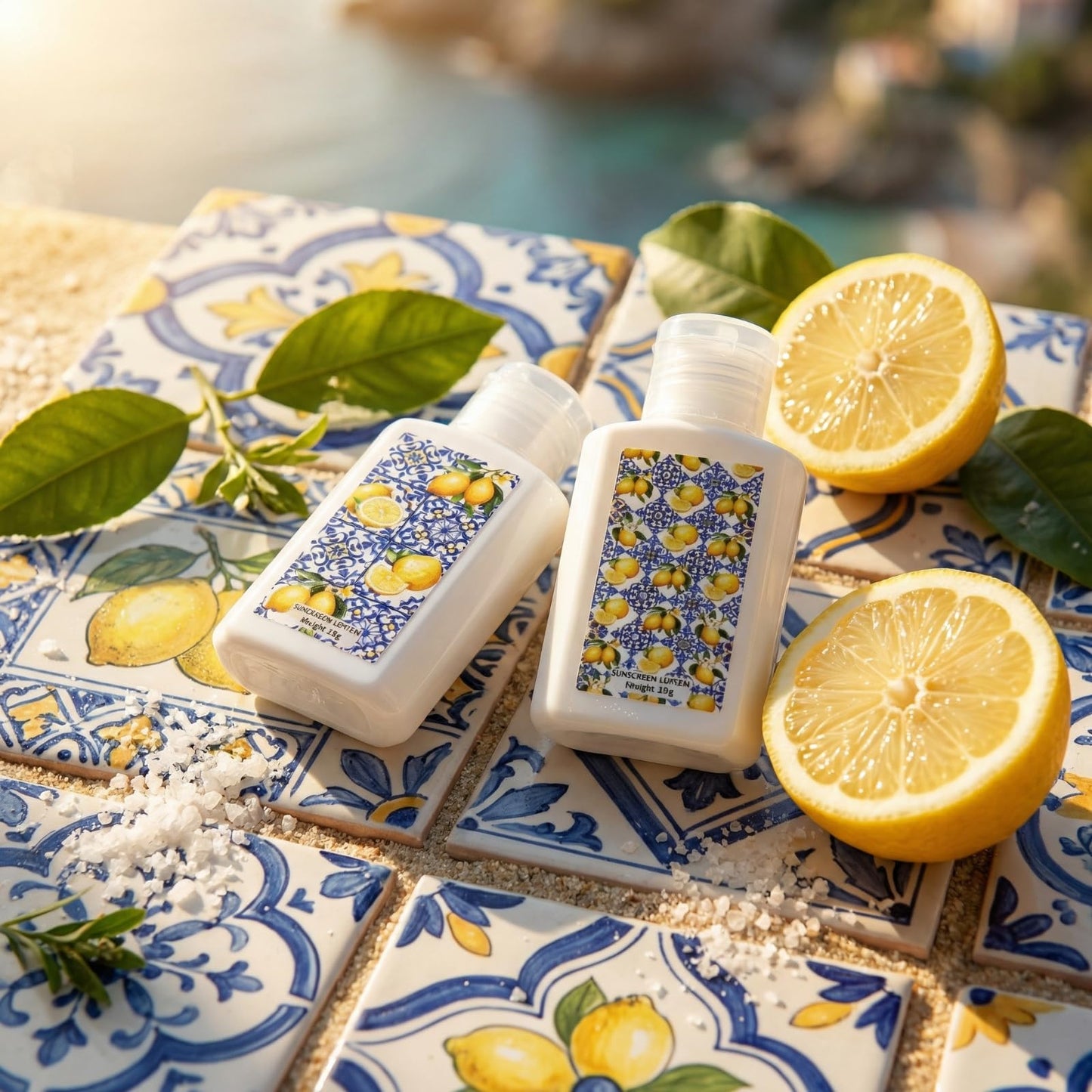 Demissle 30 Pcs Mini Sunscreen Bulk Travel Size 1 oz Lemon Party Favors Capri Lemon Sunscreen Lotion Spf 30 for Wedding Bridal Bachelor Shower Italian Holiday Souvenir Birthday Party