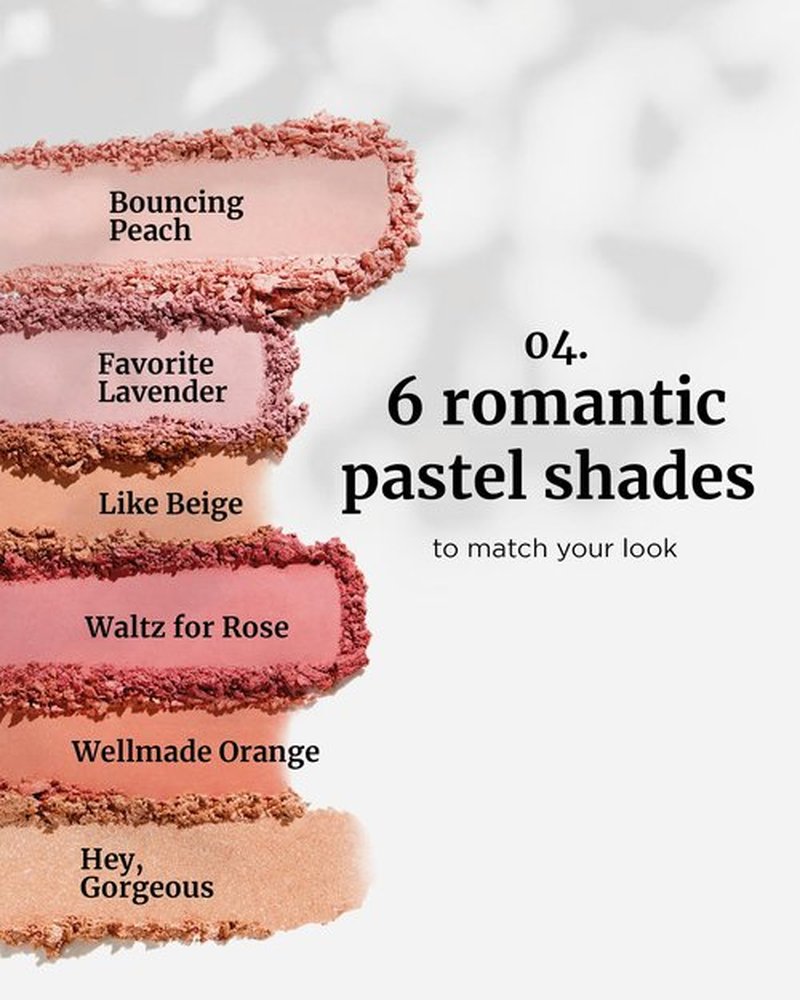 VDL Cheekstain Pastel Blush for Cheeks (Like Beige, 0.2oz) - Lightweight, Velvet Powder Formula - Seamless, Long-Lasting, Natural-Looking Glow | Korean Makeup