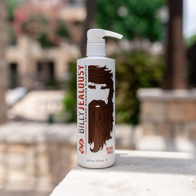 Billy Jealousy Beard Wash for Smooth, Manageable & Frizz-free Beard, Beard Care Enriched with Hydrating Aloe & Strengthening & Conditioning Green Tea Extract, 16 Fl Oz