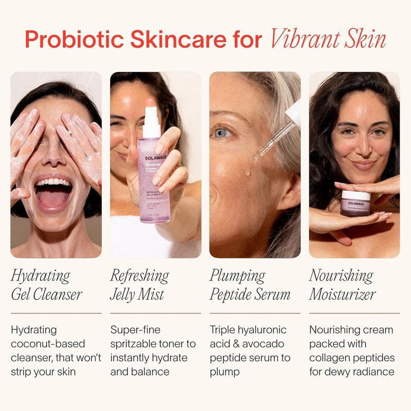 Probiotic Korean Cloud Cream Moisturizer - Peptides & Hyaluronic Acid | Anti-Aging Skincare for Dryness, 1.7 Oz (Pack of 2)