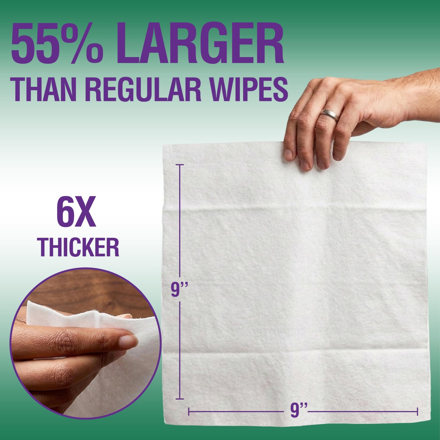 OPTEEL Super Thick Bathing Wipes for Adults Bathing No Rinse – Full Body Shower Wipe, Ideal for Men, Women & Elderly – Extra Large & Soft Travel Wipes Perfect Alternative to Shower – 16 Packs (160ct)