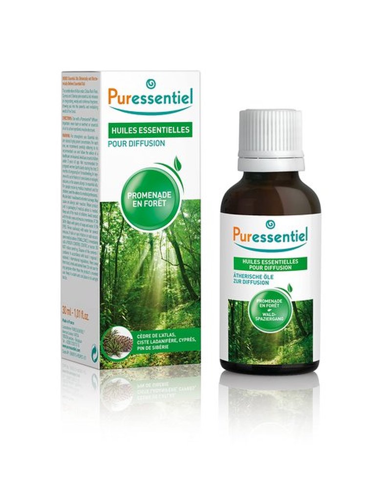 Puressentiel Walk in The Forest Essential Oil Diffusing Blend, Aromatherapy Relief, Calming- 100% Pure & Natural - Therapeutic Grade, Premium & Certified Quality - Made in France – 1.01 fl oz