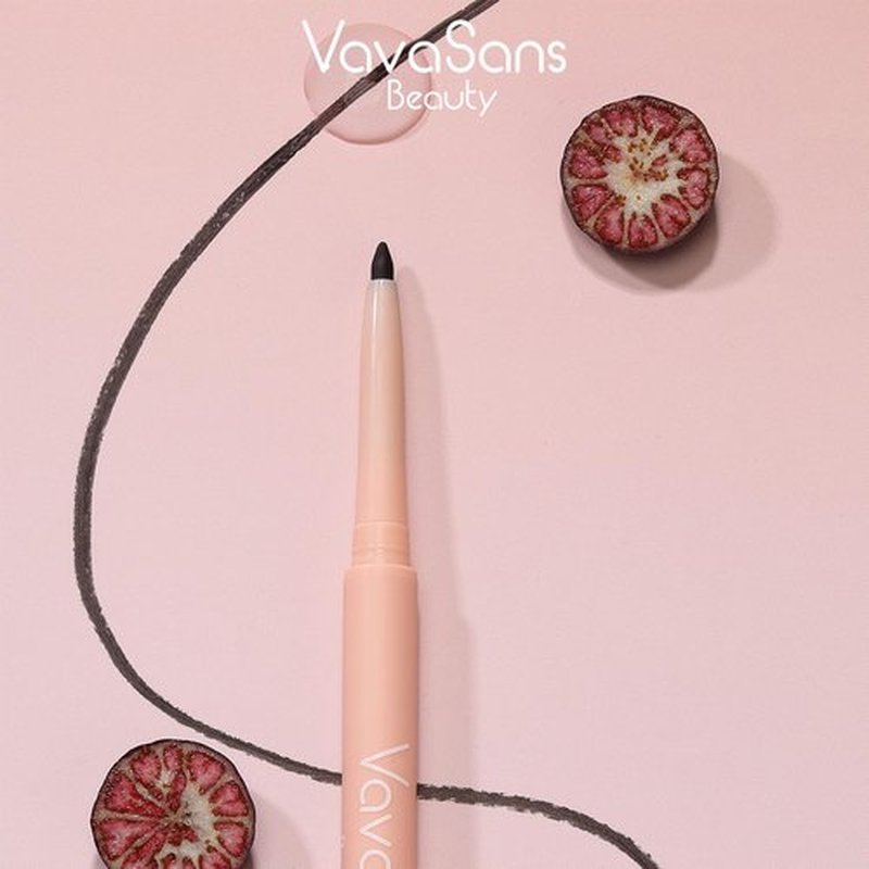VavaSans Gel Eyeliner Mechanical Pencil Black and Silver Dual Ended Two Color Retractable Eye Liner Pigmented Smooth Creamy Textured Waterproof Smudge Proof Long Lasting Makeup