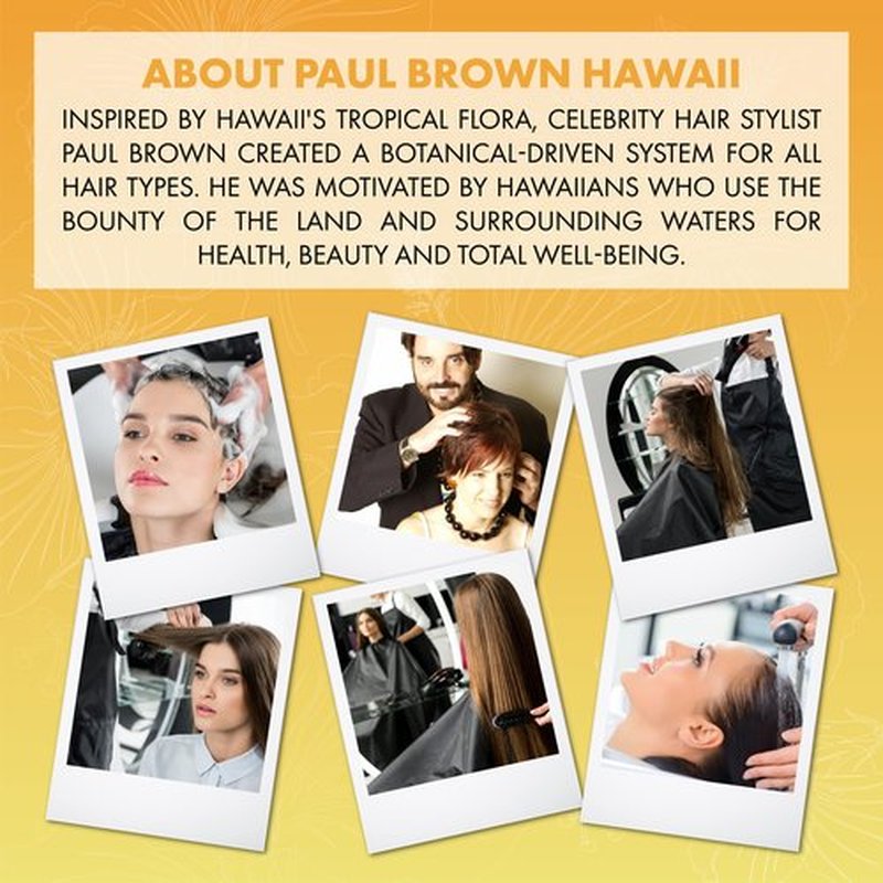 Paul Brown Hawaii Washe Elite Shampoo | Hydrate & Treat Damaged Hair | Moisturizing Hair Product, Safe for Color-Treated Hair, Antioxidant-Rich Kukui Nut Oil (10 oz.)