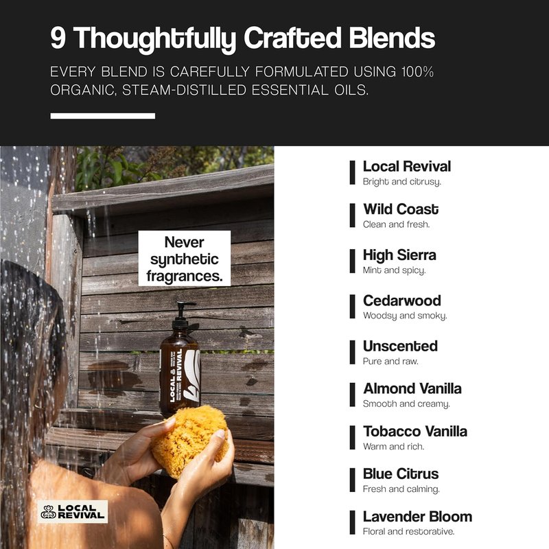 Tallow and Honey Body Wash - Moisturizing Almond Vanilla Formula | 16oz with Olive Oil, Shea Butter & Jojoba Oil