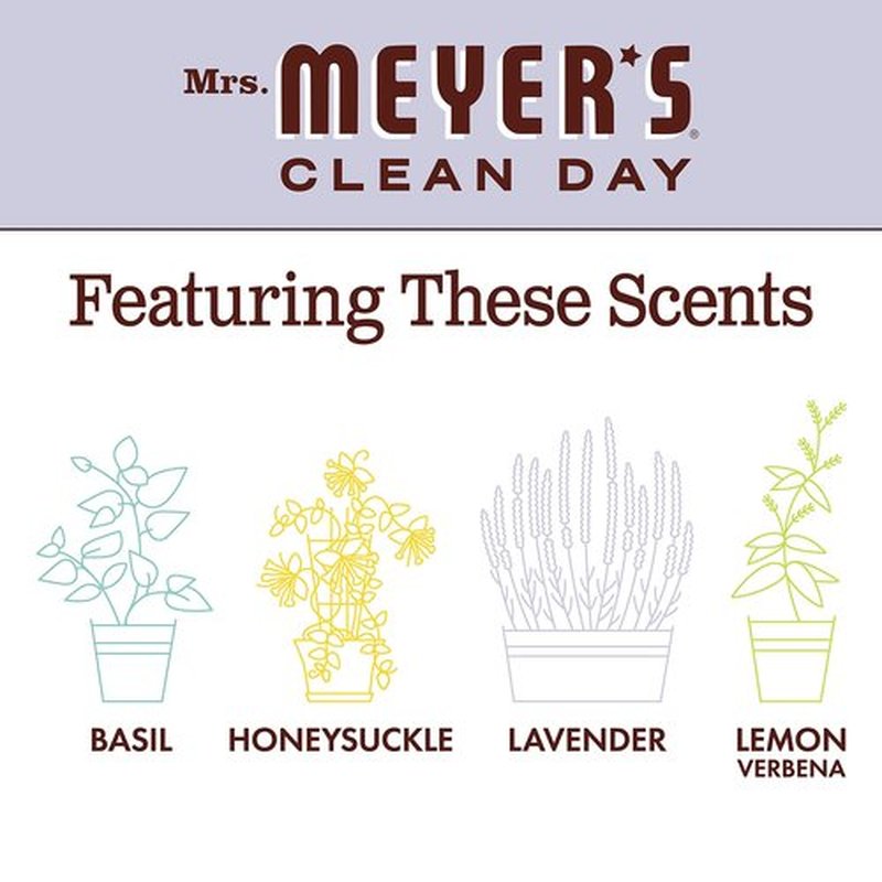 Mrs Meyers Hand Soap Lavender 12.5 Ounce Pump (370ml) (3 Pack)