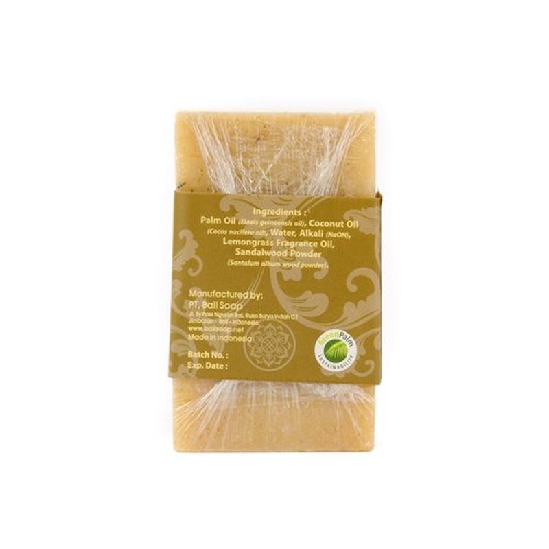 Bali Soap - Lemongrass Natural Soap - Bar Soap for Men & Women - Bath, Body and Face Soap - Vegan, Handmade, Exfoliating Soap - 6 Pack, 3.5 Oz each