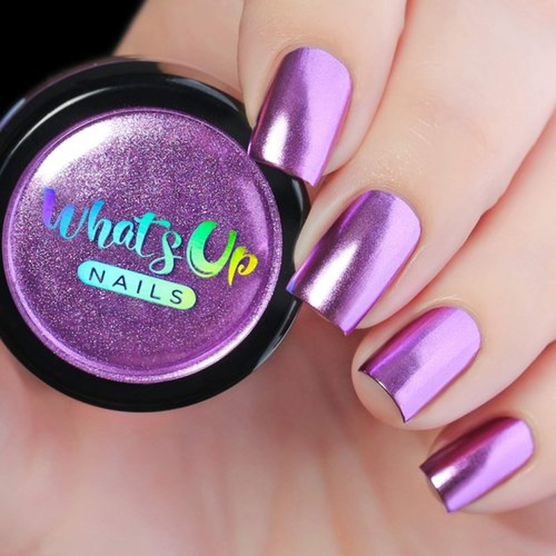 Whats Up Nails - Lilac Chrome Powder For Mirror Nails