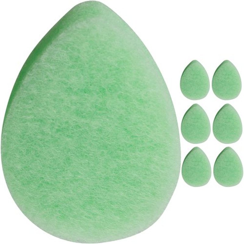 KOL Face Scrubber, Cucumber Infused Exfoliating Facial Cleansing Pads, Disposable Exfoliator Face Sponge for Daily Face Cleaning and Makeup Removal, 6 Count