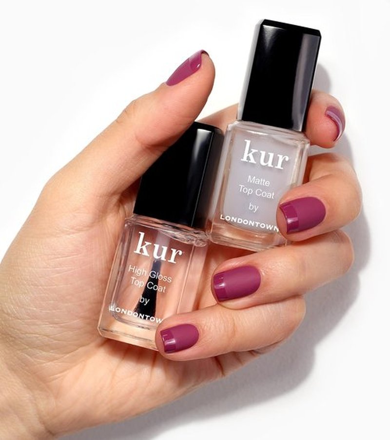LONDONTOWN Matte Top Coat Nail Polish, Long Lasting Wear, Vegan/Cruelty-Free Gluten-Free Formula .40fl oz