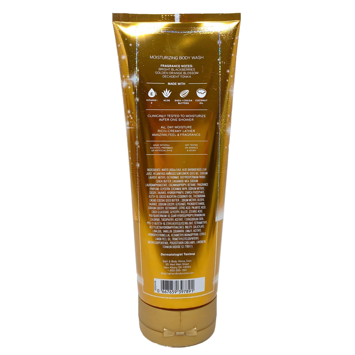 Bath & Body Works Touch of Gold 2-Pack Moisturizing Body Wash Bundle with a Natural Oats Bar Soap - Full Size