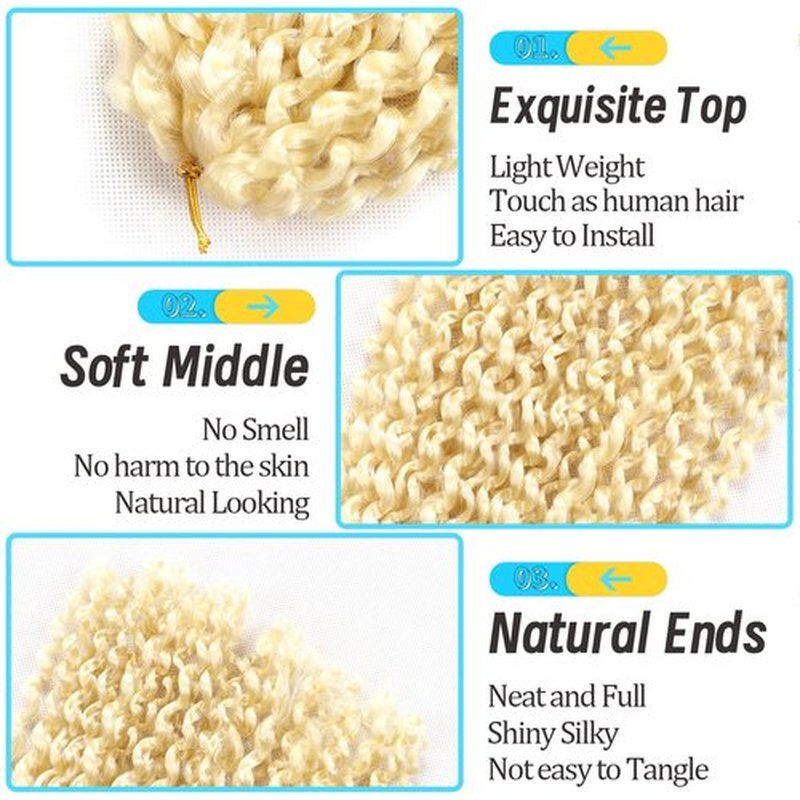 8 Inch Short Passion Twist Hair 6 Bundles Kinky Curly Crochet Hair for Black Women Curly Braiding Hair Crochet Braids Hair (6Bundles8 Inch, Blonde)