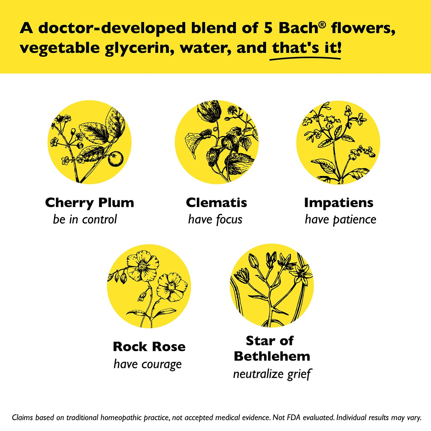 Bach Rescue Remedy Dropper 10mL, Natural Stress Relief, Homeopathic Flower Essence, Vegan, Gluten & Sugar-Free, Non-Habit Forming (Non-Alcohol Formula)