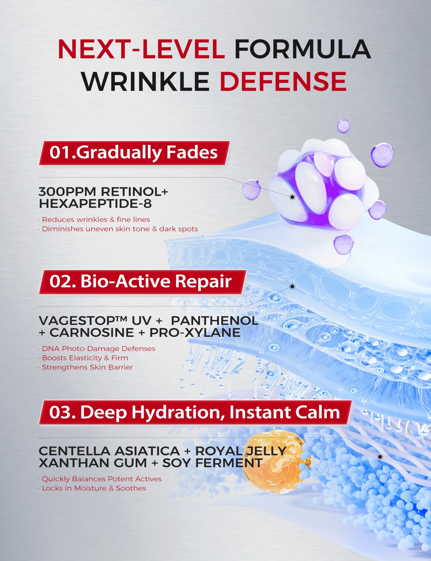 NING DERMOLOGIE Vitamin C Serum & Retinol Serum for Face Set - Collagen Booster & Dark Spots Treatment Face Serum Duo for Gentle Firming Anti Aging & Wrinkle | Korean Skincare Rountine - 1 fl oz Each