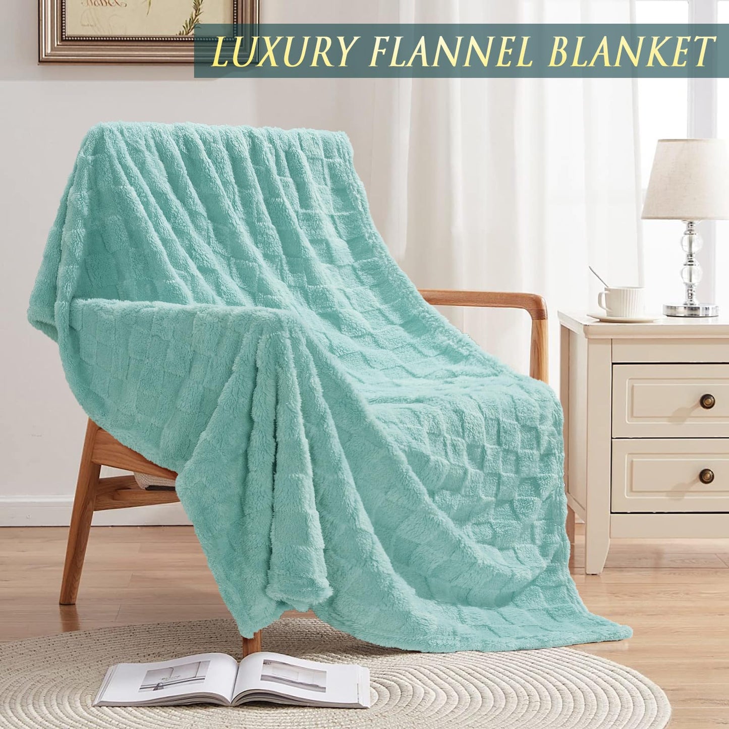 Mothers Day Birthday Gifts for Women, Self Care Get Well Soon Gift Baskets for Women, Ocean Relaxing Spa Gift Care Package with Blanket, Unique Gifts Basket for Mom Her Wife Girlfriend Friend Sister