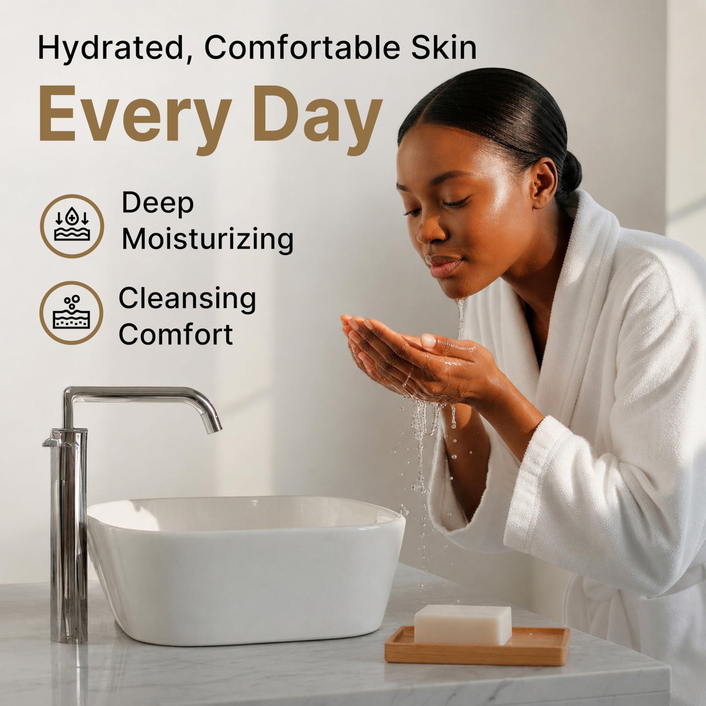 Shea Butter & Coconut Oil Soap Bar - Advanced Gentle Moisturizing & Deep Cleansing Face & Body Wash - Hydrating Natural Korean Cold-Pressed Formula with Vitamin E, Aloe Vera & Castile Oil - 2 Pack