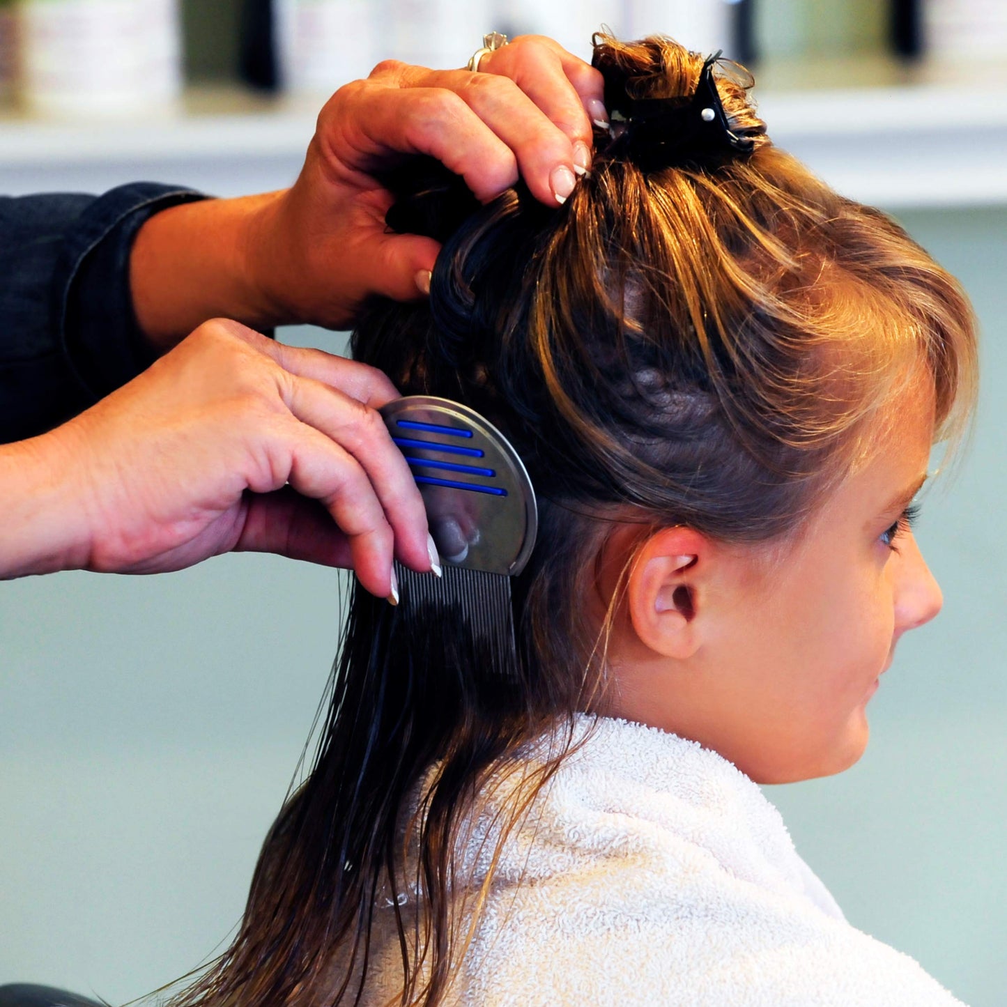 My Hair Helpers Unscented Dimethicone Oil and Nit Comb Lice Removal Kit for Kids, Works on 1-2 Children, 100% Effective
