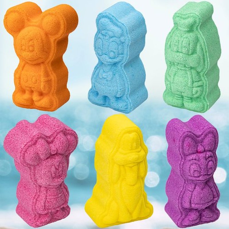 Mickey Minnie and Friends Bubblegum Scented Bath Bombs - Ages 3+ Character Molded Bath Bombs – Fun & Bright Colors by Townley Girl