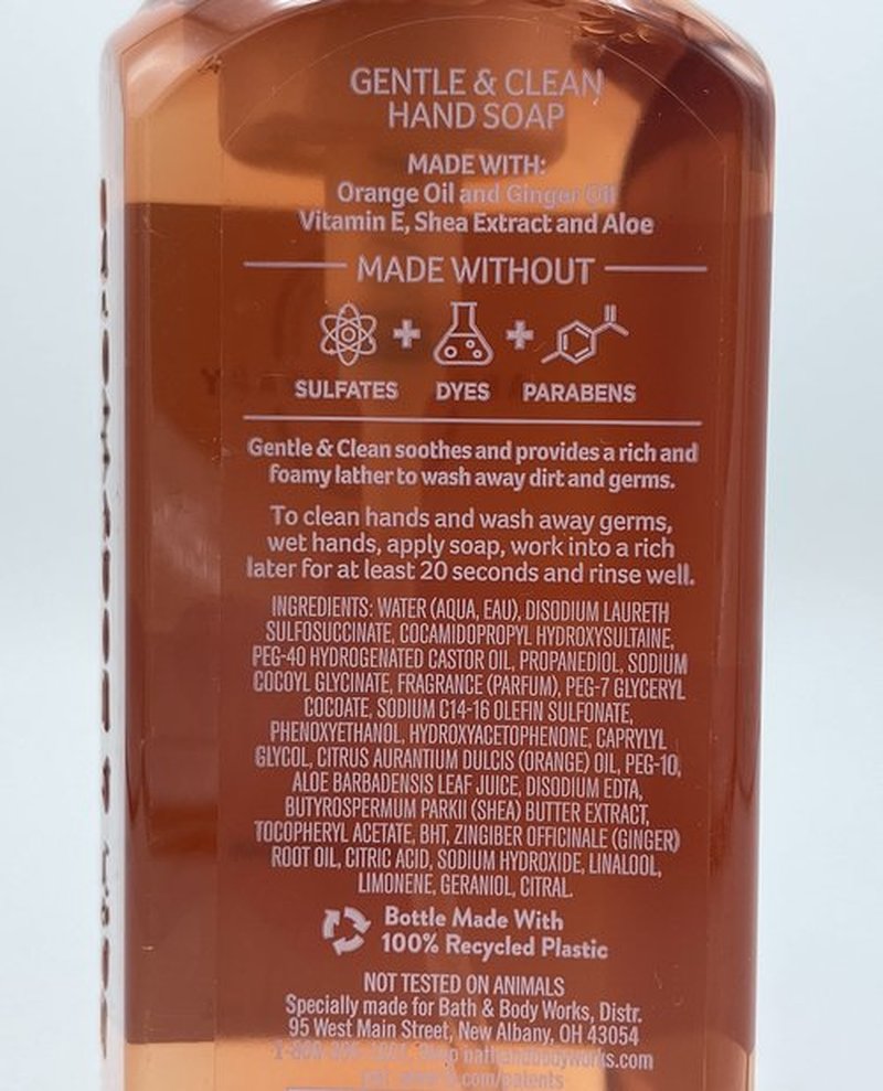 Bath and Body Works Gentle & Clean Foaming Hand Soap, 8.75 fl. oz. (Aromatherapy Orange Ginger, 2-Pack)