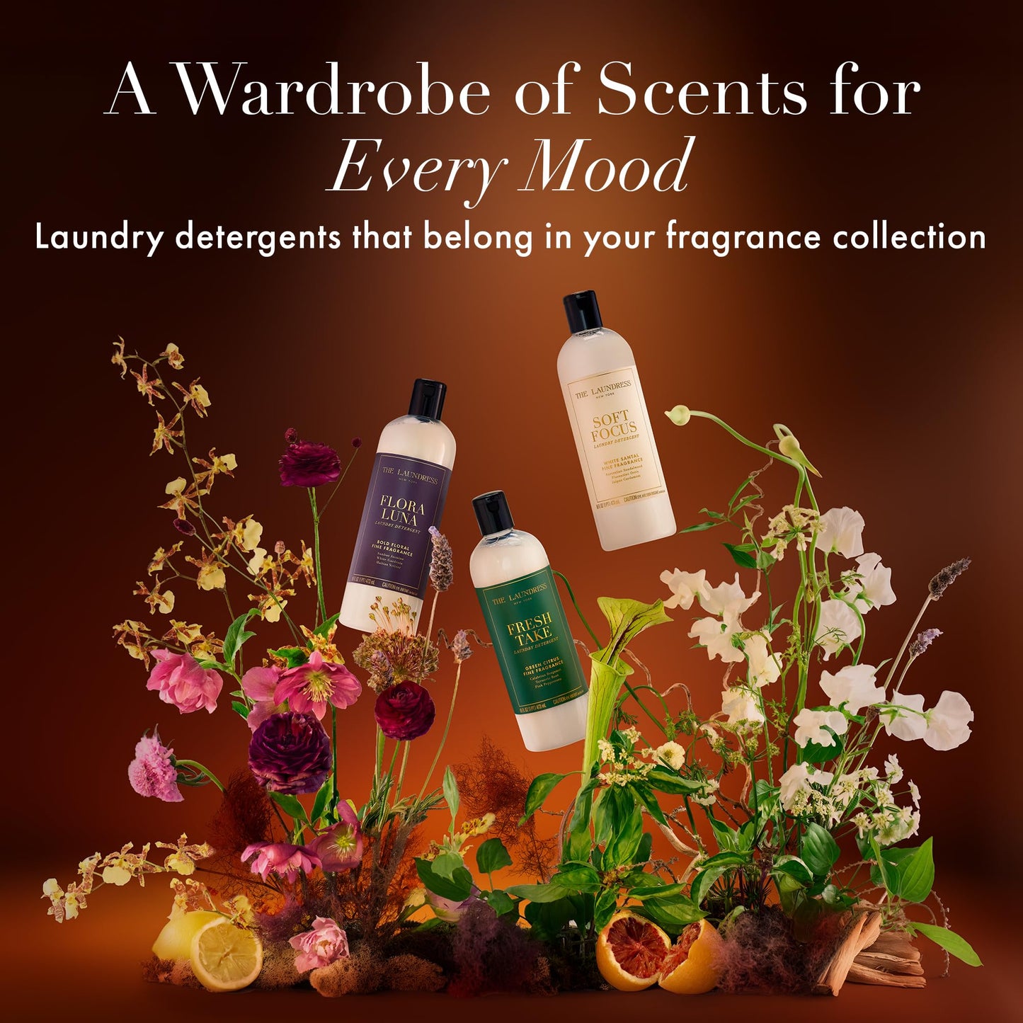 The Laundress Soft Focus Luxury Laundry Detergent, Long-Lasting White Santal Fragrance up to 7 Days of Scent, BioRadiance Enzyme Technology, Keep Clothes Vibrant for Longer, USDA Biobased, 15 Loads