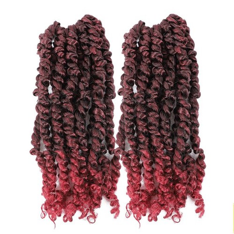 Fulcrum Passion Twist Crochet Hair 10 Inch, 2 Packs Pre Looped Passion Twist Hair, Pre-Twisted Passion Twist Crochet Hair For Black Women (10Inch (Pack of 2), TBUG#)