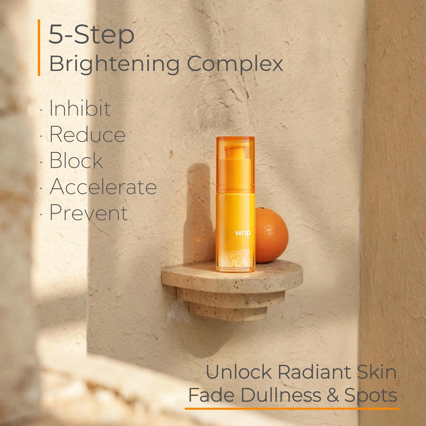WNP Vitamin C Serum for Face - Dermatologist Tested Anti-Aging & Brightening with Hyaluronic Acid & Vitamin E, Treatment for Dark, Age, Sun Spot, Melasma, Hyperpigmentation, Fine Lines & Wrinkles