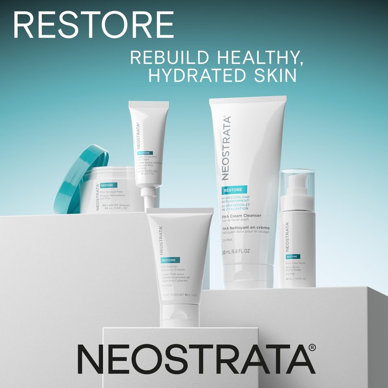 NEOSTRATA PHA Renewal Face Pads, with Gluconolactone, Green Tea and Cucumber Extracts for Gentle Exfoliation, 60 pads