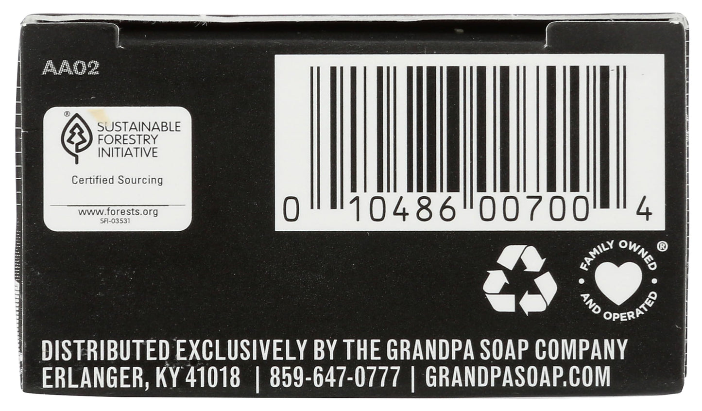 Grandpas Wonder Pine Lathers White Tar Bath Bar Soap - 3.25 Oz