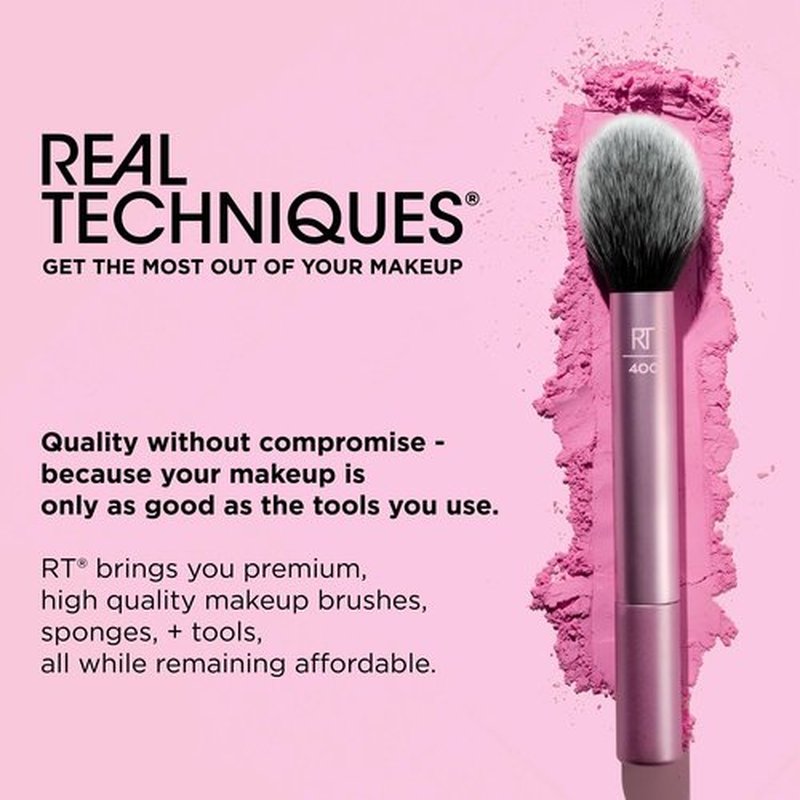 Real Techniques Starlit Gaze Eye + Lash 4 Piece Holiday Gift Set, Eye Makeup Brush Set For Eyeshadow & Brow Products, Mini Eyelash Curler For Travel, Stocking Stuffer, Limited Edition, Cruelty-Free