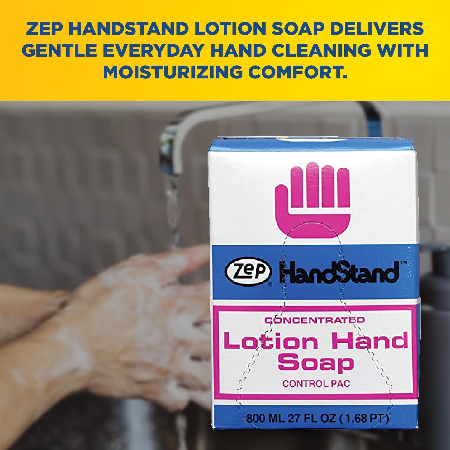 Zep Handstand Lotion Soap - 27 oz (Case of 12) 91601 - Ideal product for all Restrooms and Locker Rooms