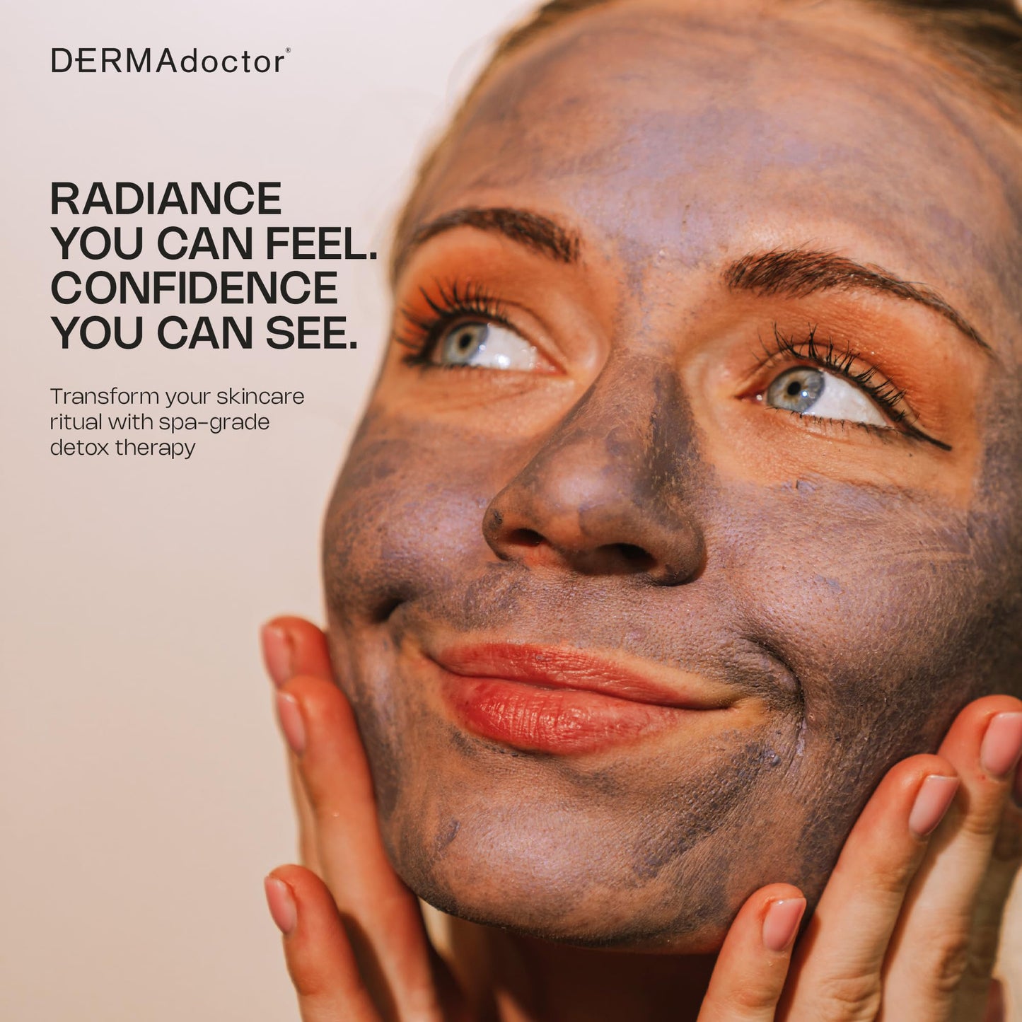 DERMAdoctor Clay Mask for Face with Bentonite & Kaolin Clay – Vitamin C Mask for Face, Pore Minimizer, Facial Detox, Facial Oil Remover, Illuminator, Acne Scar care - 15 Minutes - 1.69 oz
