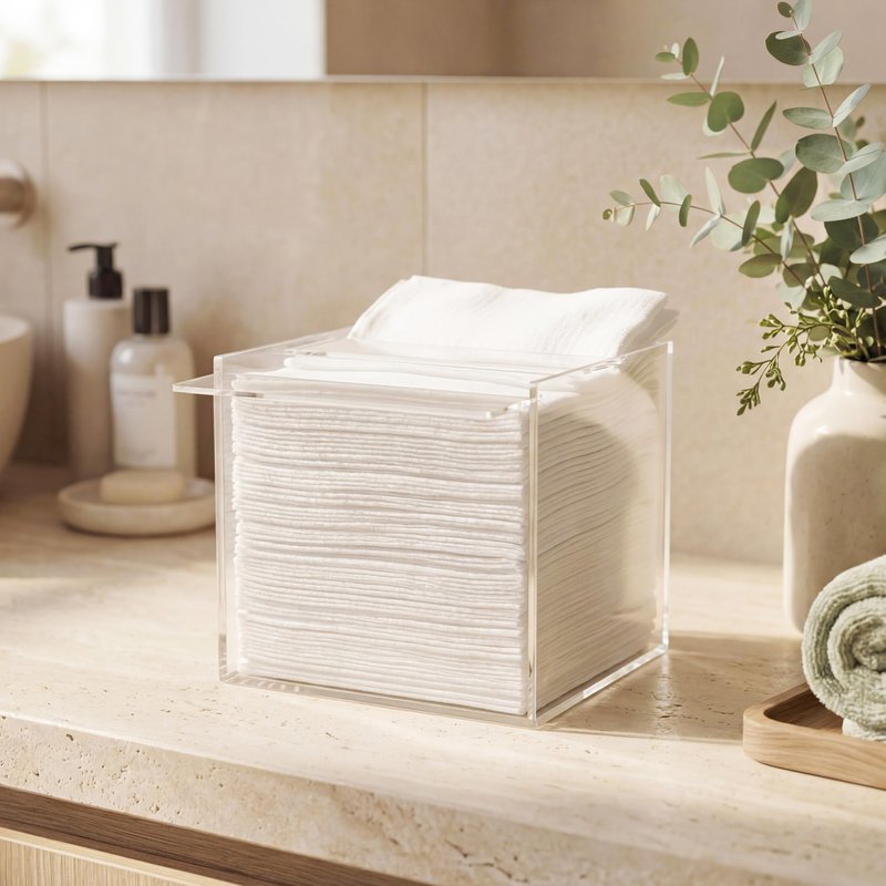 Mario Badescu Ultra-Soft Disposable Face Towels XL – 50 Count Double-Sided Dry Facial Towels, Smooth & Textured, 100% Bio-Based Viscose Wipes for Cleansing, Makeup Removal & Skincare