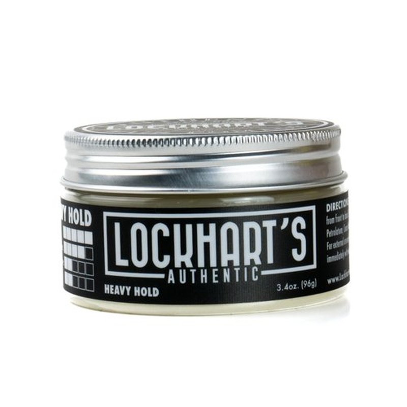 Lockhart’s Authentic Handcrafted Heavy Hold Hair Pomade, Low Shine, Coco Vanilla Scent, (3.4oz.)