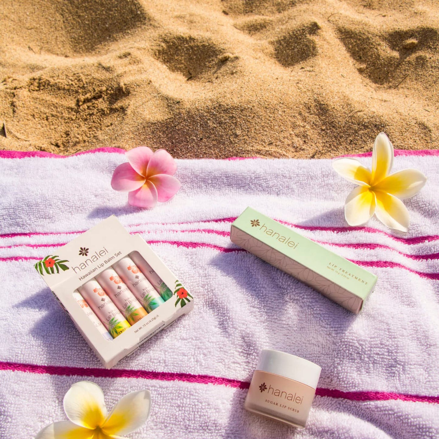 Hanalei Lip Balm and Moisturizer - Natural Kukui Oil and Beeswax Lip Moisturizer to Hydrate and Replenish Dry, Chapped Lips - Made in USA - Variety Pack - Lip Balm (3 Tubes)