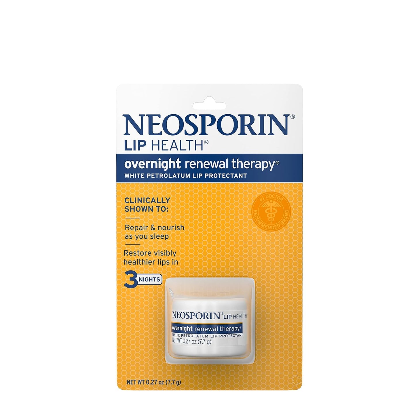 Neosporin Overnight Lip Health Renewal Therapy - 0.27 oz Jar (Pack of 4)