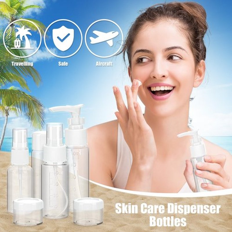 Noideeer 18 Pcs Travel Bottles Set for Toiletries, TSA Approved Travel Size Containers with Bandage Silicone Squeezable for Shampoo Conditioner Lotion Body Wash (Multicolour+White Bag)
