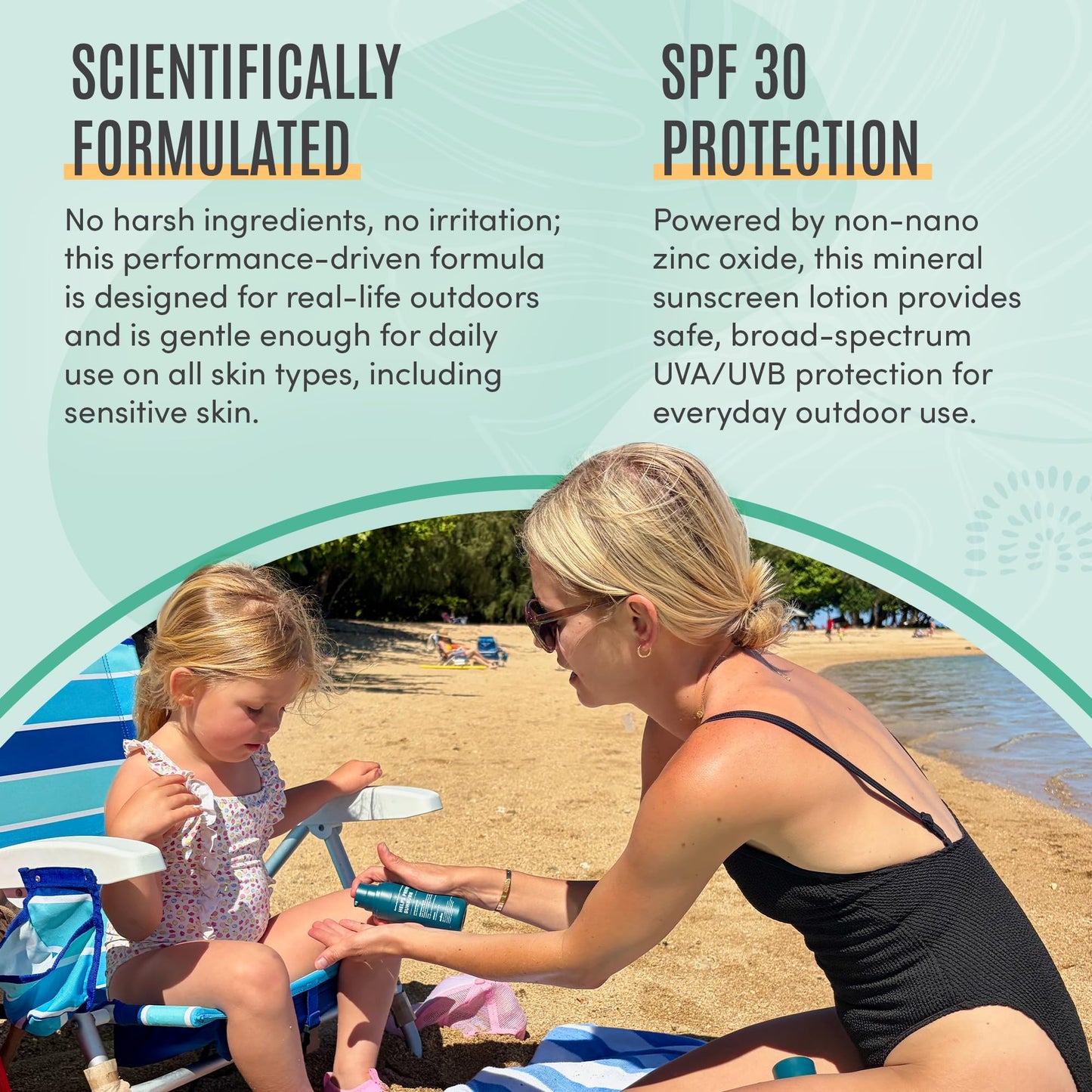 Active Skin Repair SPF 30 Performance Water-Resistant Sunscreen for Face & Body, Reef-Safe and EWG Verified, Hydrating Broad Spectrum Sunscreen Body Lotion, 3.4 fl oz