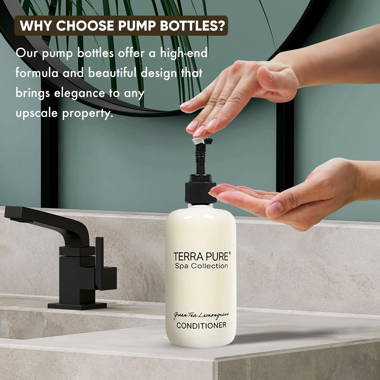 Terra Pure Spa Collection | Hotel Amenities in Pump Bottle | 10.14 oz. / 300 ml