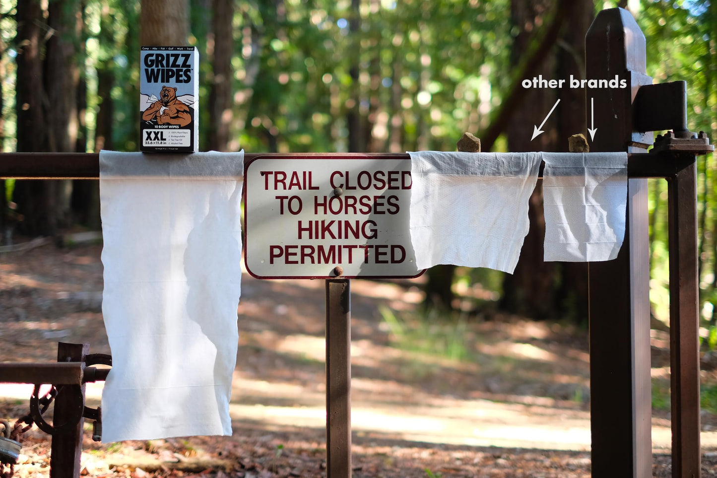 XXL Shower Wipes - Individually wrapped 23.6" * 11.6" large format body wipes. 100% plant fiber, Tea Tree oil infused, biodegradable, sustainably sourced. For face and body. Camp Fish Hunt Golf!