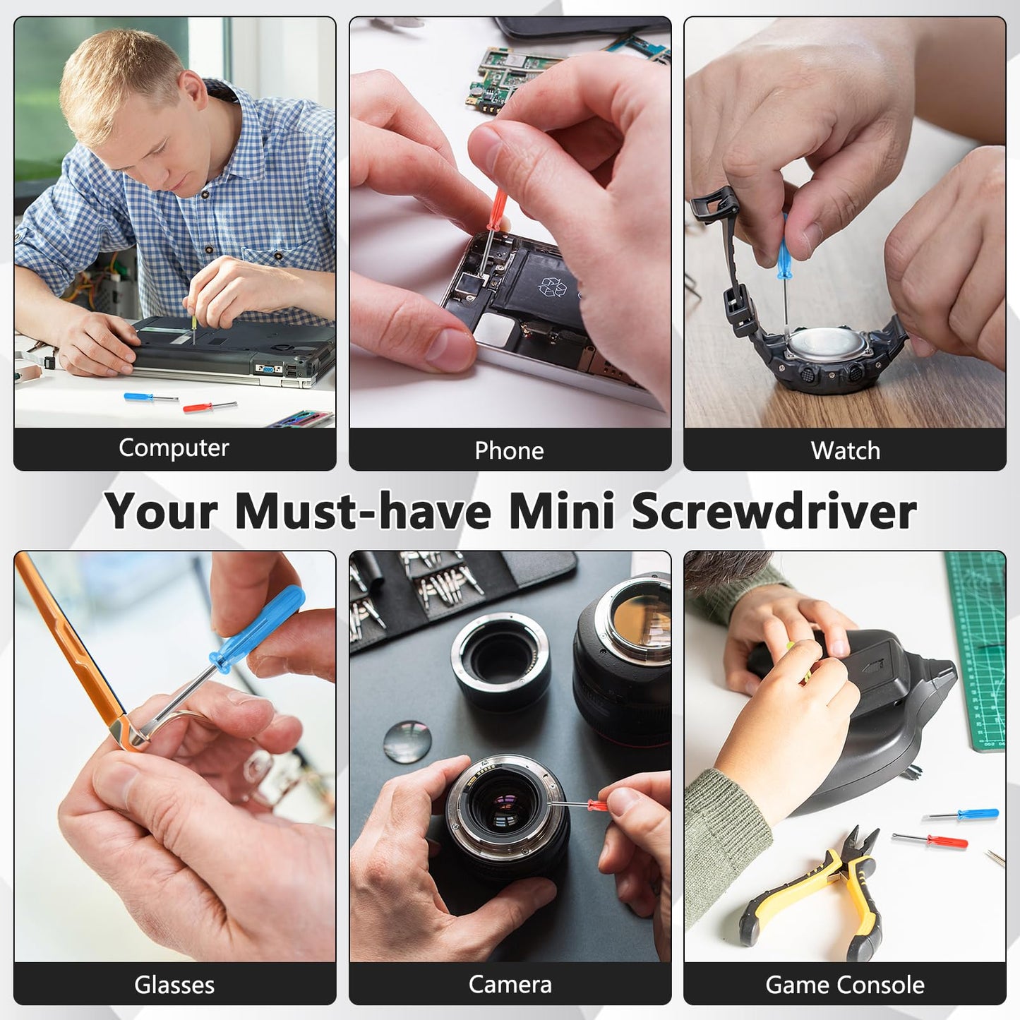 HOFASON Mini Screwdriver Keychain Set Bulk 20 Pcs, Small Bulk Gifts for Men Adults Teens, Stocking Stuffers, Party Favors Prizes for Adults Men, Mini Tools Gifts for Employee Coworkers