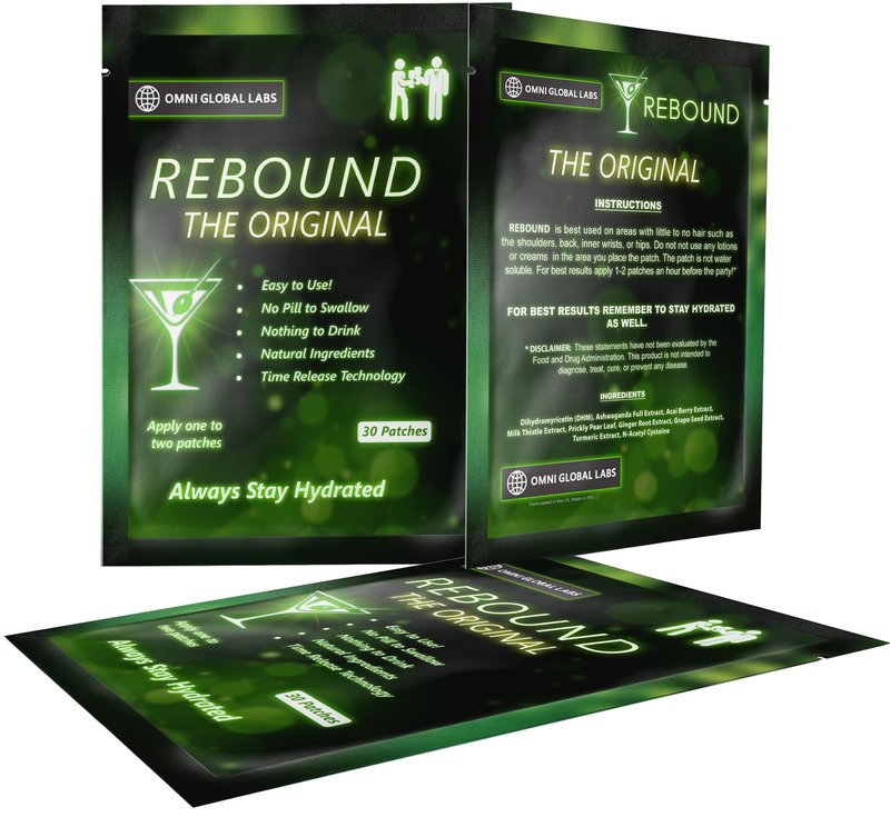 REBOUND Classic Patch - Extended Steady Release - 30 Patches - Natural Blend for a Balanced Nightlife