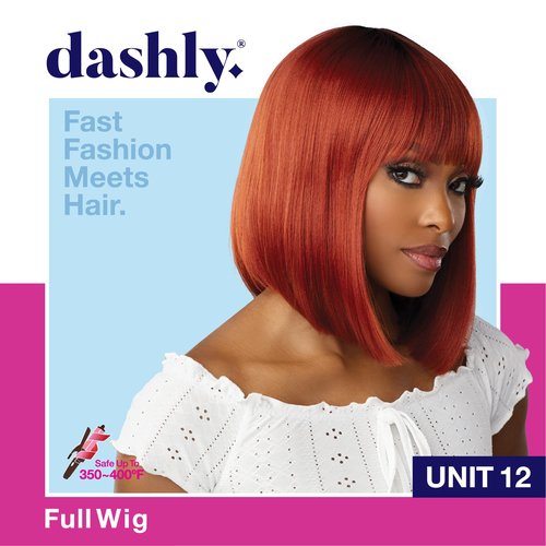 Sensationnel Dashly wig - synthetic easy wear non lace cap wig - Dashly Wig Unit 12 (1B OFFBLACK)