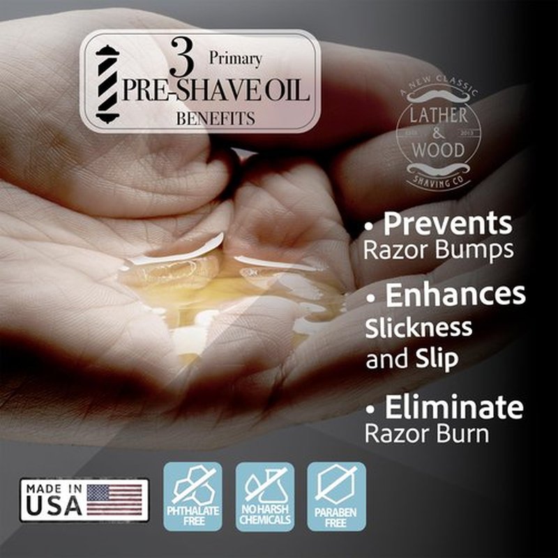 Best Pre-Shave Oil, Sandalwood, Premium Shaving Oil for Effortless Smooth Irritation-free Shave. 2 Oz …