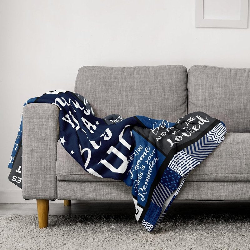 Get Well Gifts for Men | Surgery Recovery Blanket 60”x50” - Inspirational & Encouraging Design