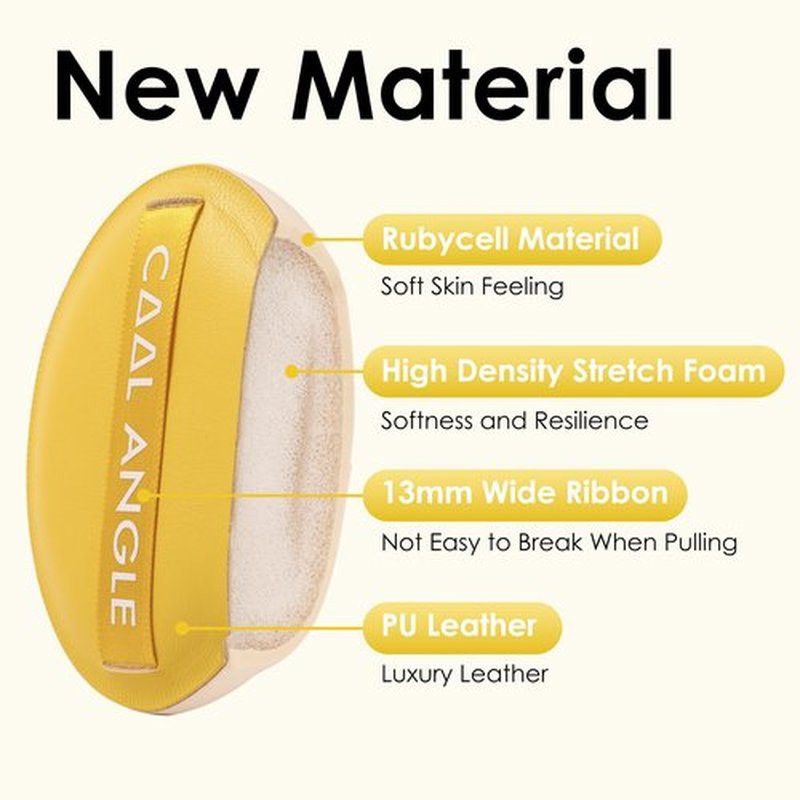 COOL-ANGLE 3Pcs X-Large Makeup Sponge Puff For Foundation Concealer And Powder, Latex Free Blender Sponges For Natural And Easy Makeup Soft Long-lasting And Beginner-friendly