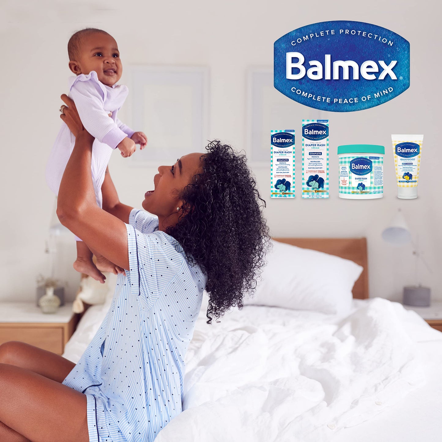 Balmex Multi-Purpose Healing Ointment & Skin Protectant for Diaper Rash and Chafing, with Petrolatum, 7 Moisturizers and Vitamins A&D, Pediatrician Recommended and Paraben-Free, 3.5oz