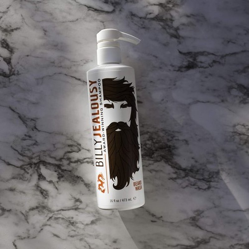 Billy Jealousy Beard Wash for Smooth, Manageable & Frizz-free Beard, Beard Care Enriched with Hydrating Aloe & Strengthening & Conditioning Green Tea Extract, 16 Fl Oz